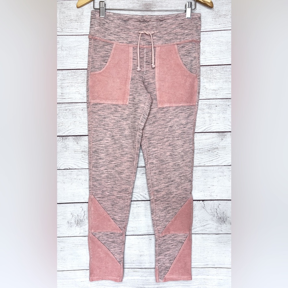 Free People Movement Kyoto legging - M - jogger pink heather grey rare color NEW - Picture 1 of 10